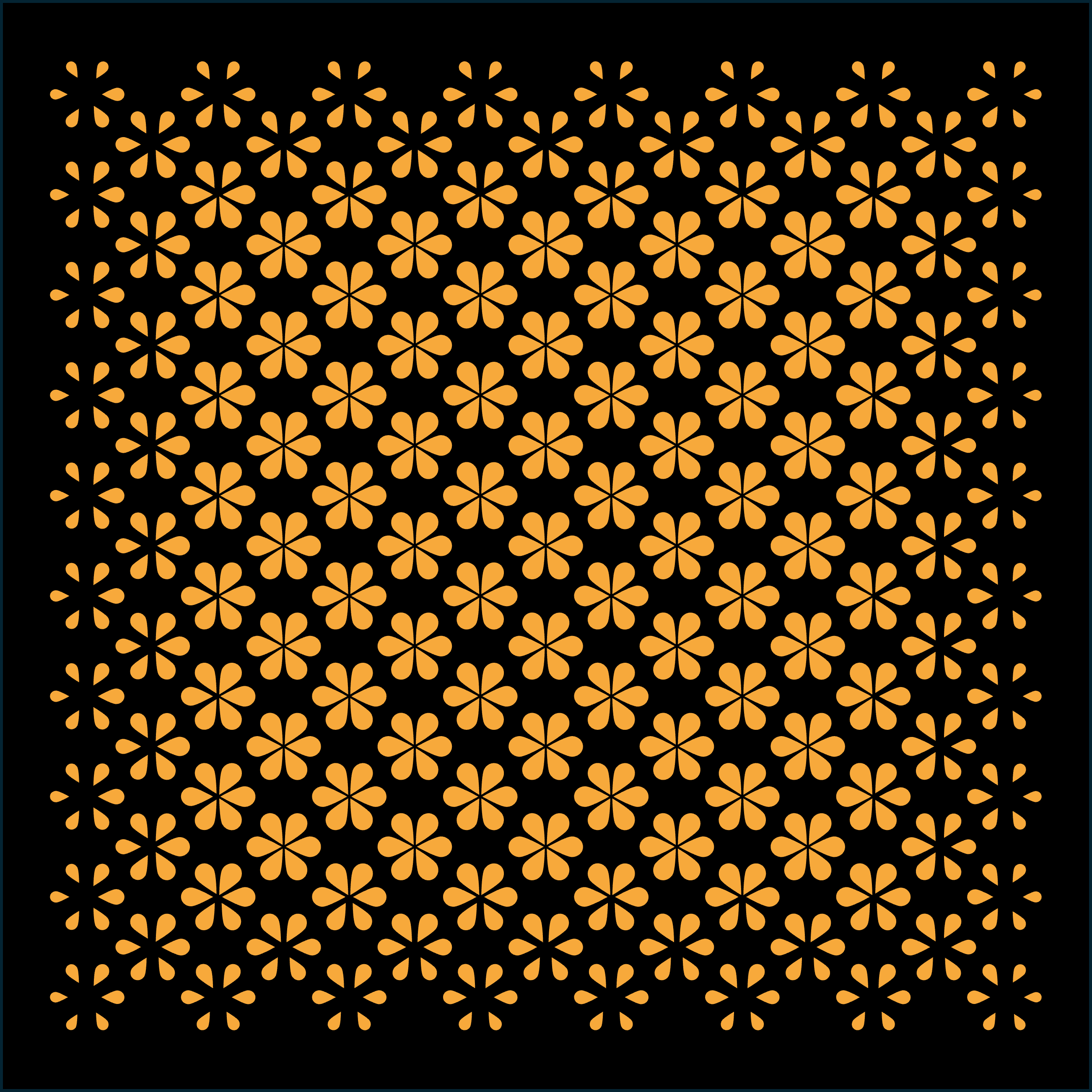 Six-Petal Flower Grid Pattern preview