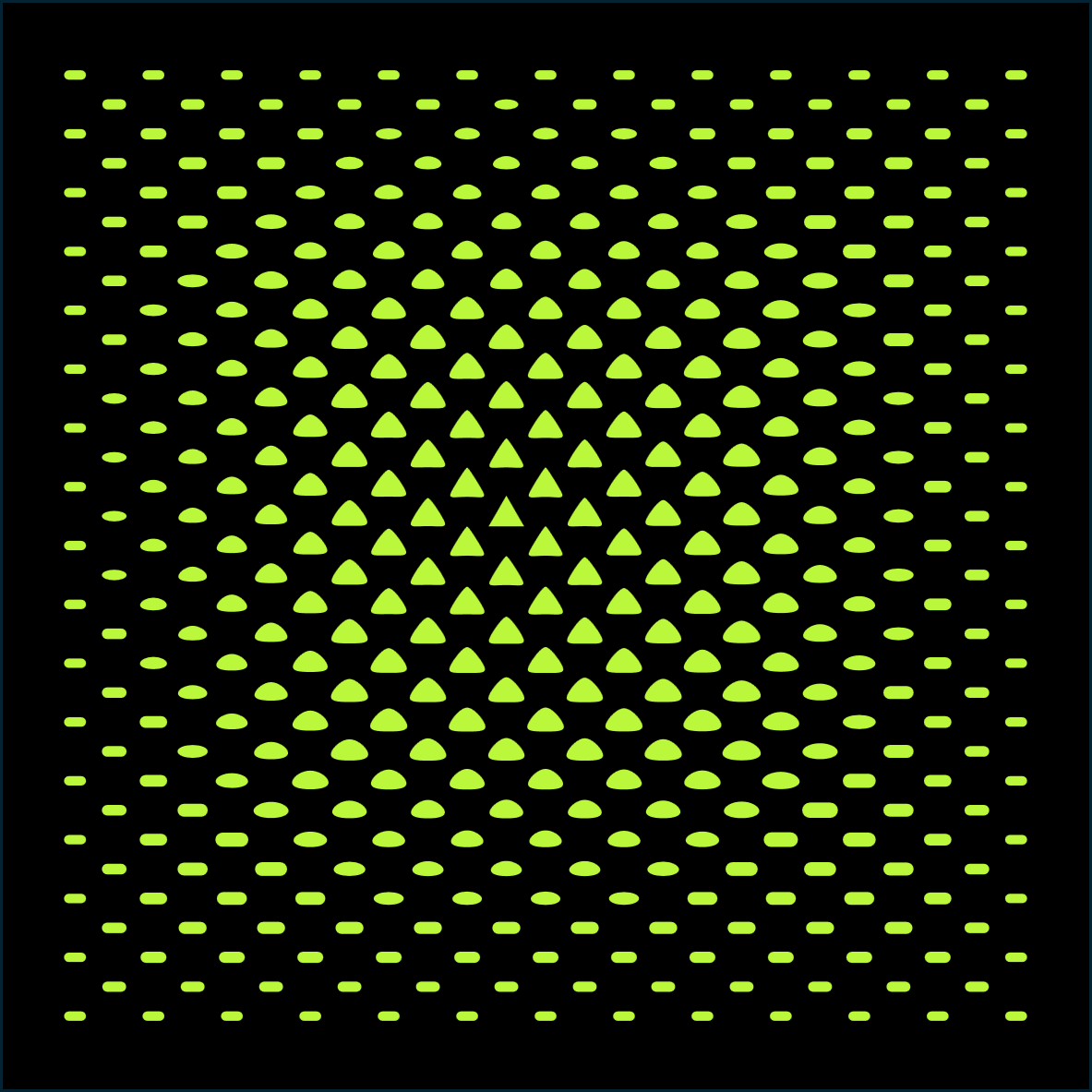 Dash-to-Triangle Shape Morph Pattern preview