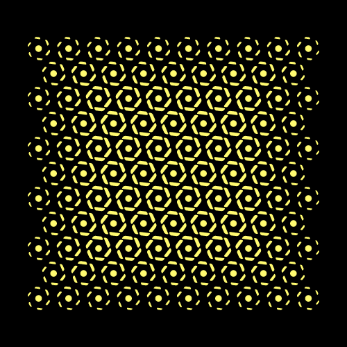 Hexagon Aperture Rosette Pattern preview