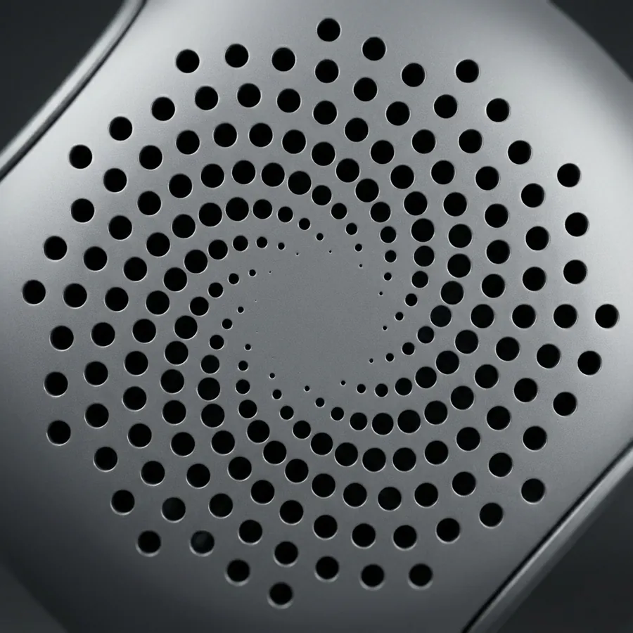 Product render: perforated panel designed with SolidVents