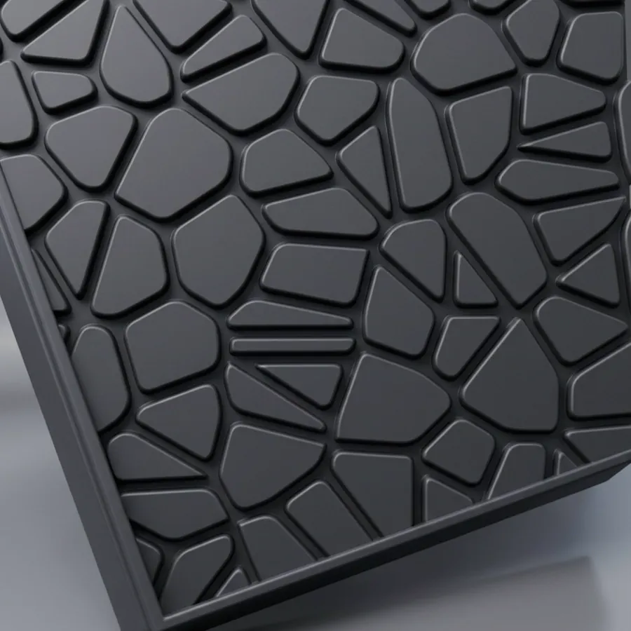 Product render: perforated panel designed with SolidVents