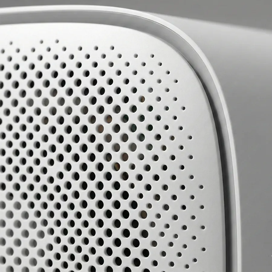 Product render: perforated panel designed with SolidVents
