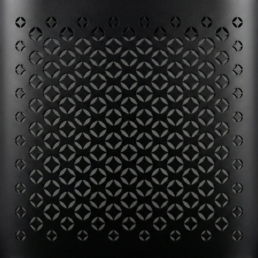 Product render: perforated panel designed with SolidVents